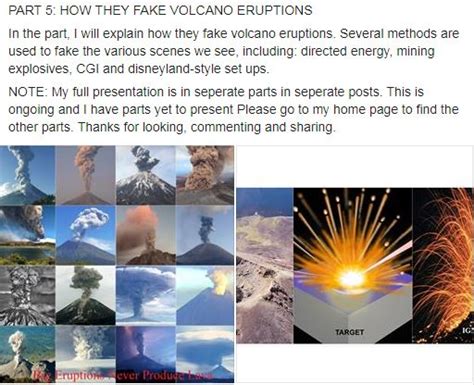 volcanos are fake